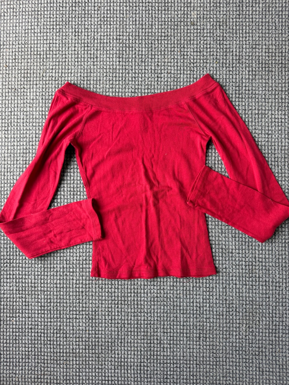 Abercrombie & Fitch Red Crewneck Top
